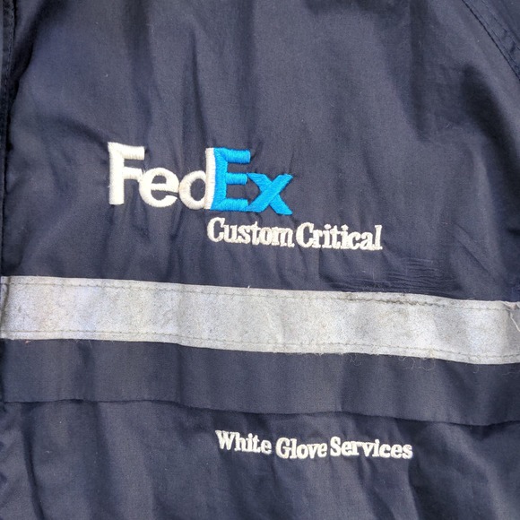 Red Kap Men's FedEx White Glove Services Uniform Jacket Blue Size XXL - Picture 8 of 12